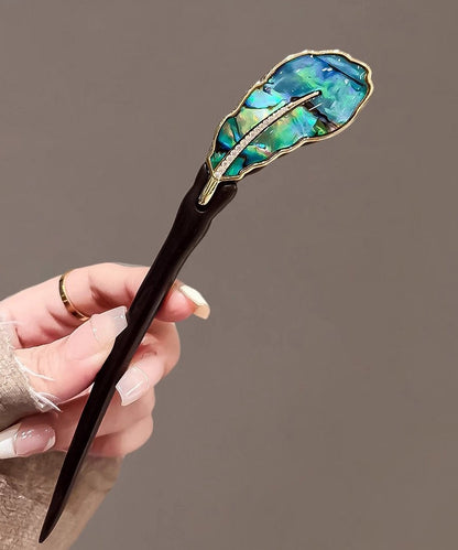 Horquilla sencilla de abanico de plátano con bulbo de ébano negro y fritillaria