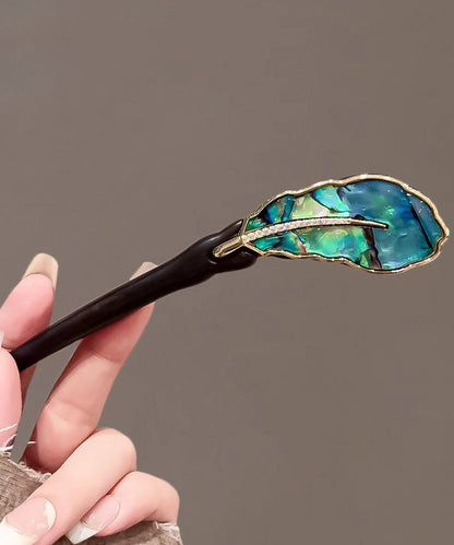 Horquilla sencilla de abanico de plátano con bulbo de ébano negro y fritillaria