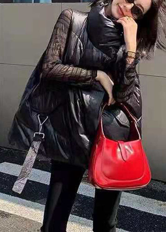 Einfache Khaki Mode Lose Reißverschluss Winter Ärmellose Puffer Weste