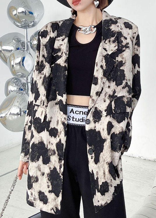 Einfache, lockere, gekerbte Taschen mit Knopfleiste, langärmelige Herbstmäntel