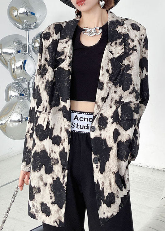 Einfache, lockere, gekerbte Taschen mit Knopfleiste, langärmelige Herbstmäntel