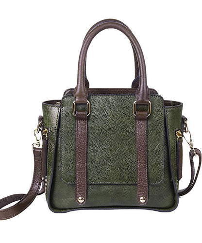 Einfache rote lässige Umhängetasche aus Kalbsleder in Rub-Farbe