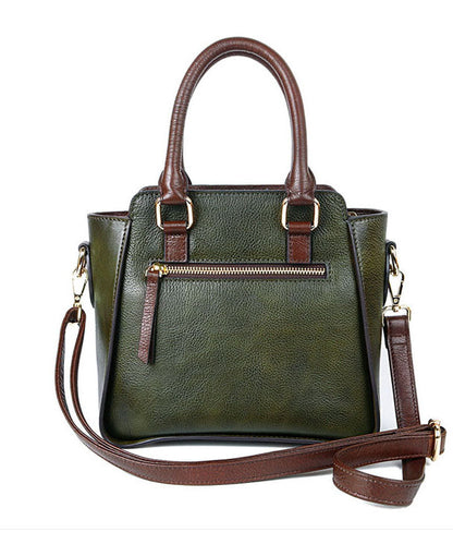 Einfache rote lässige Umhängetasche aus Kalbsleder in Rub-Farbe