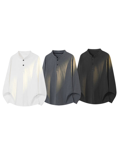 Simple White Oversized Cotton Oversized T Shirt Men Fall