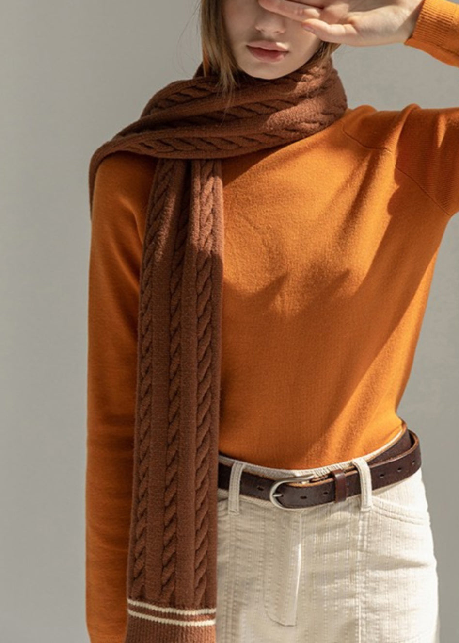 Suéteres de algodón de punto liso con capucha azul de corte entallado para invierno