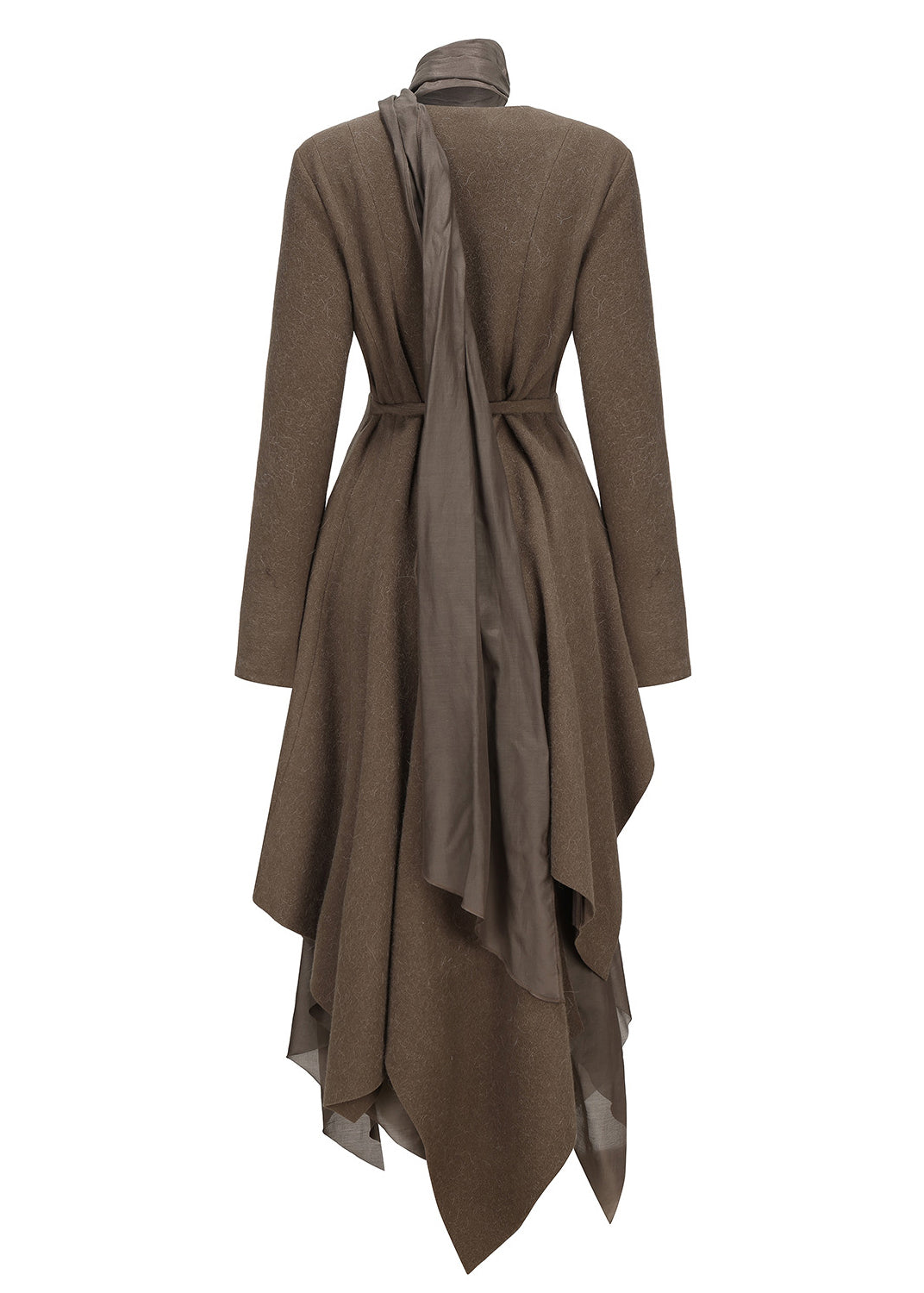 Slim Fit Olive Green V Neck Button Long Dress Fall