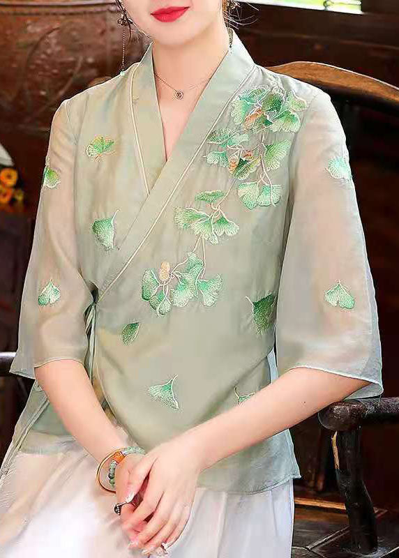 Slim Fit Lila Krawatte Taille V-Ausschnitt Seidentops Frühling