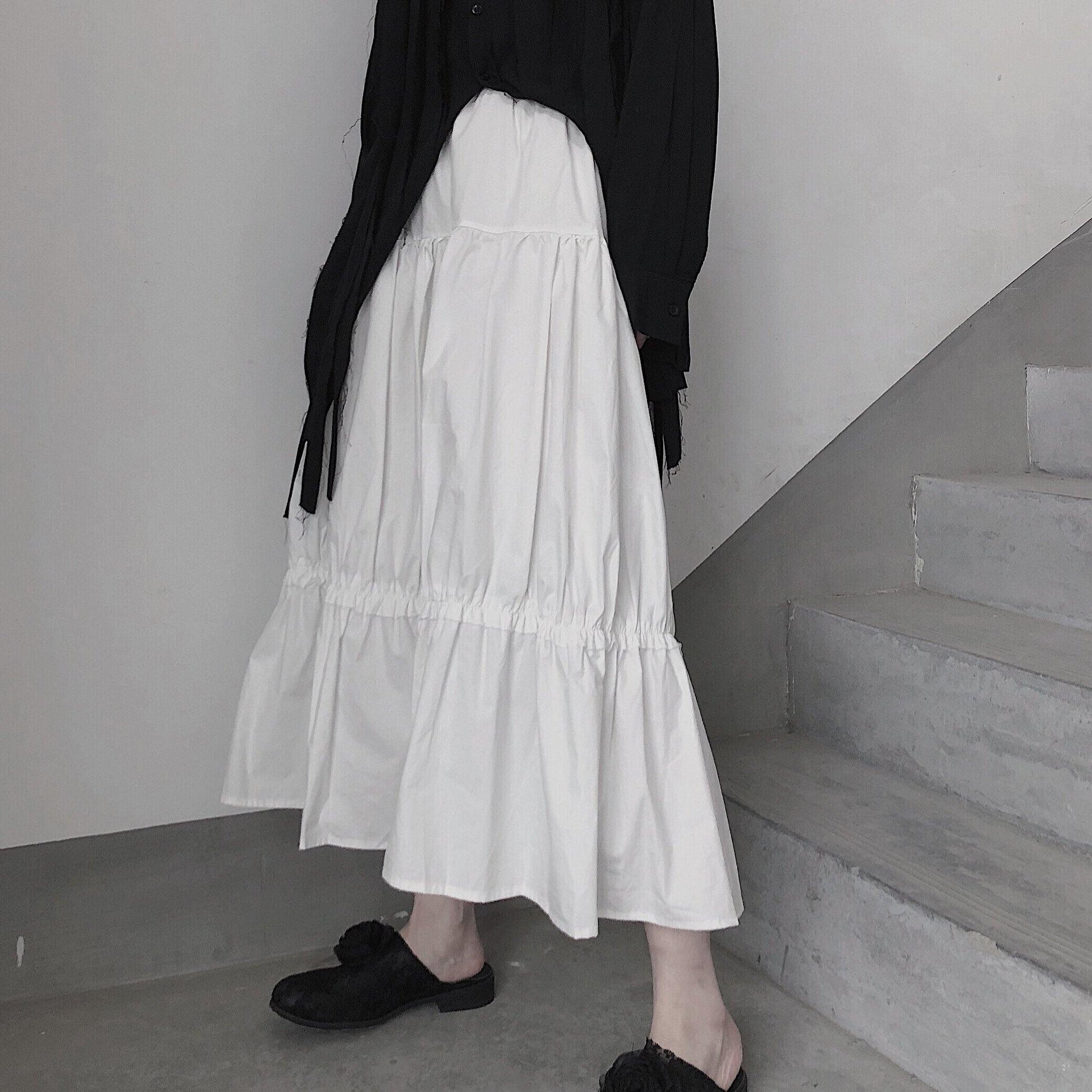 Spring Sweet Little White Skirt All Match A Waist Waist - SooLinen