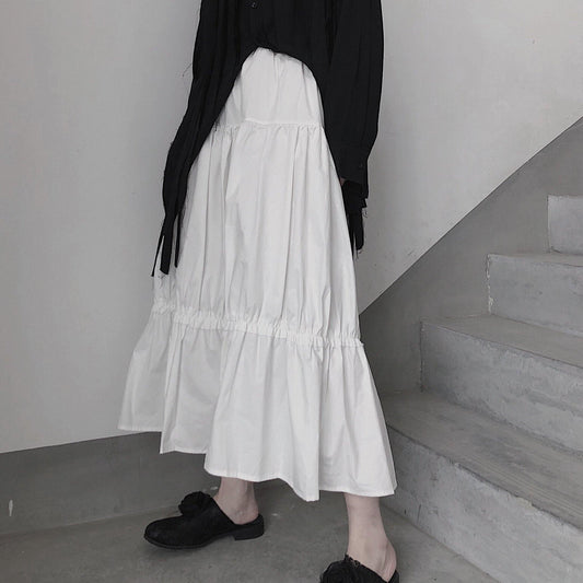 Spring Sweet Little White Skirt All Match A Waist Waist - SooLinen