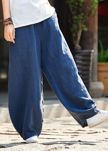 Spring cotton linen women retro ramie wild trousers women's bloomers - SooLinen