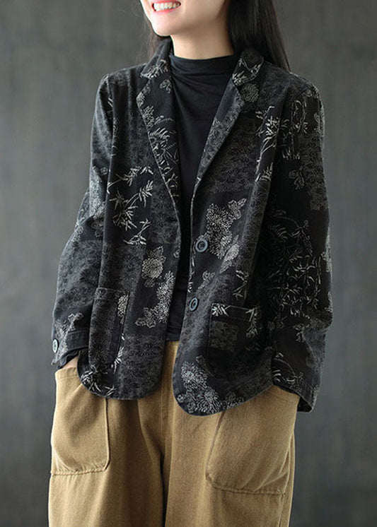 Streetwear Schwarz taste Peter Pan Kragen Mäntel Langarm