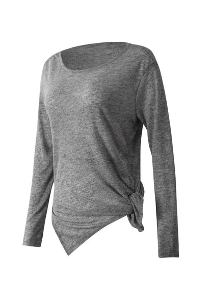 Style Dark Grey Side Open Yoga Tank Tops