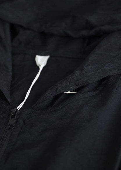 Style hooded drawstring fine clothes For black women coats - SooLinen