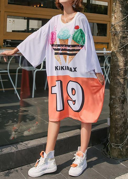 Style photo color Cotton dresses loose summer Dress - SooLinen