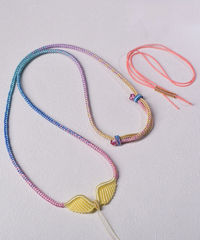 Elegante collar trenzado de ocho hilos de jade negro tejido a mano