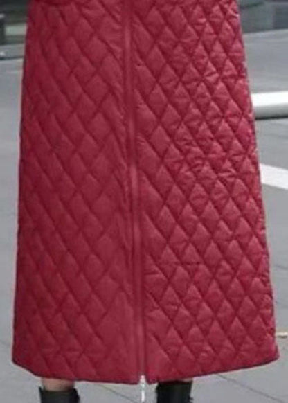 Stilvolle schwarze Reißverschlusstaschen feine Baumwolle gefüllte Röcke Winter