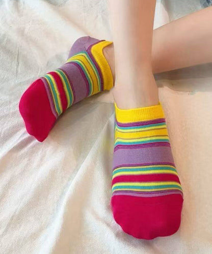Stylish Colored Anti Slip Ankle Socks Dopamine