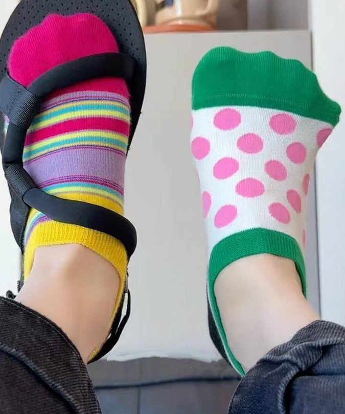 Stylish Colored Anti Slip Ankle Socks Dopamine