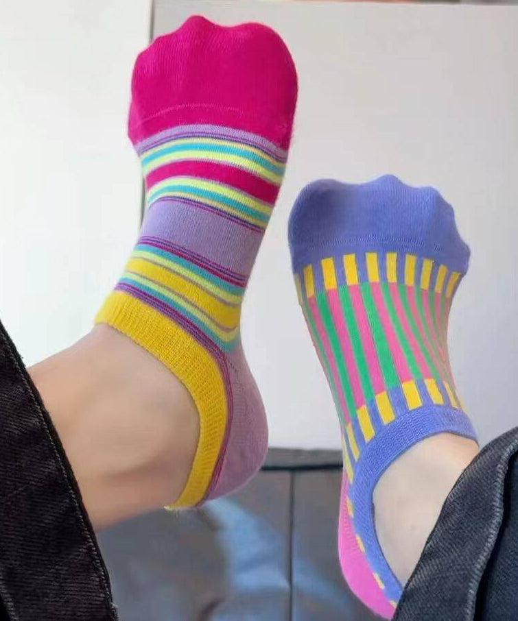 Stylish Colored Anti Slip Ankle Socks Dopamine