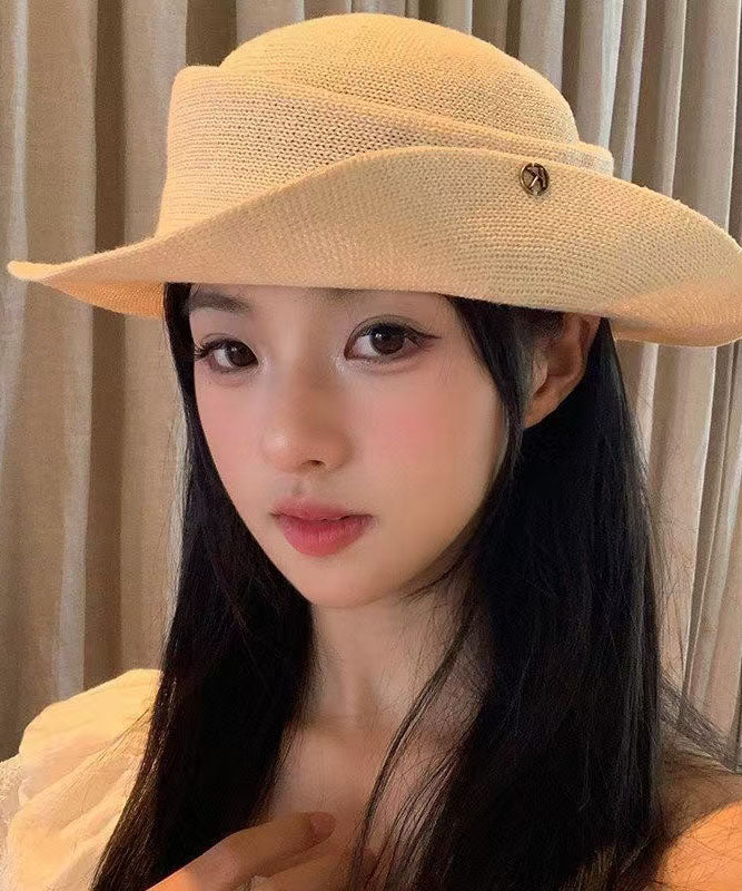 Stylish Elegant Beige Versatile Cloche Hat