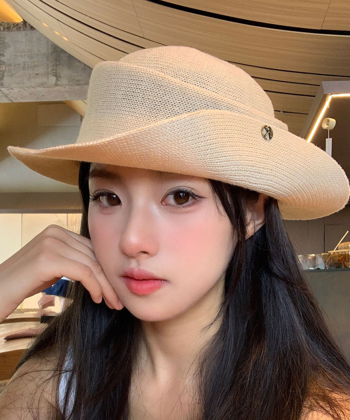 Stylish Elegant Beige Versatile Cloche Hat