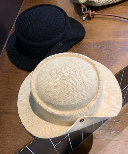 Stylish Elegant Beige Versatile Cloche Hat