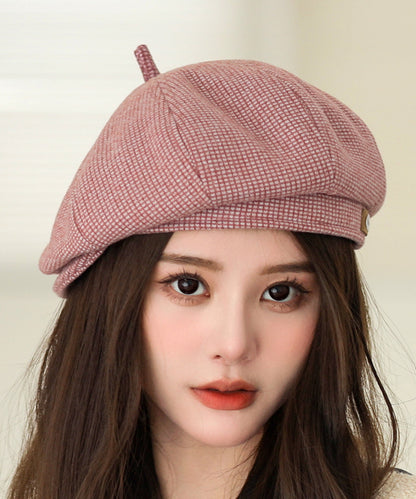 Stylish Khaki Versatile Warm Woolen Beret Hat