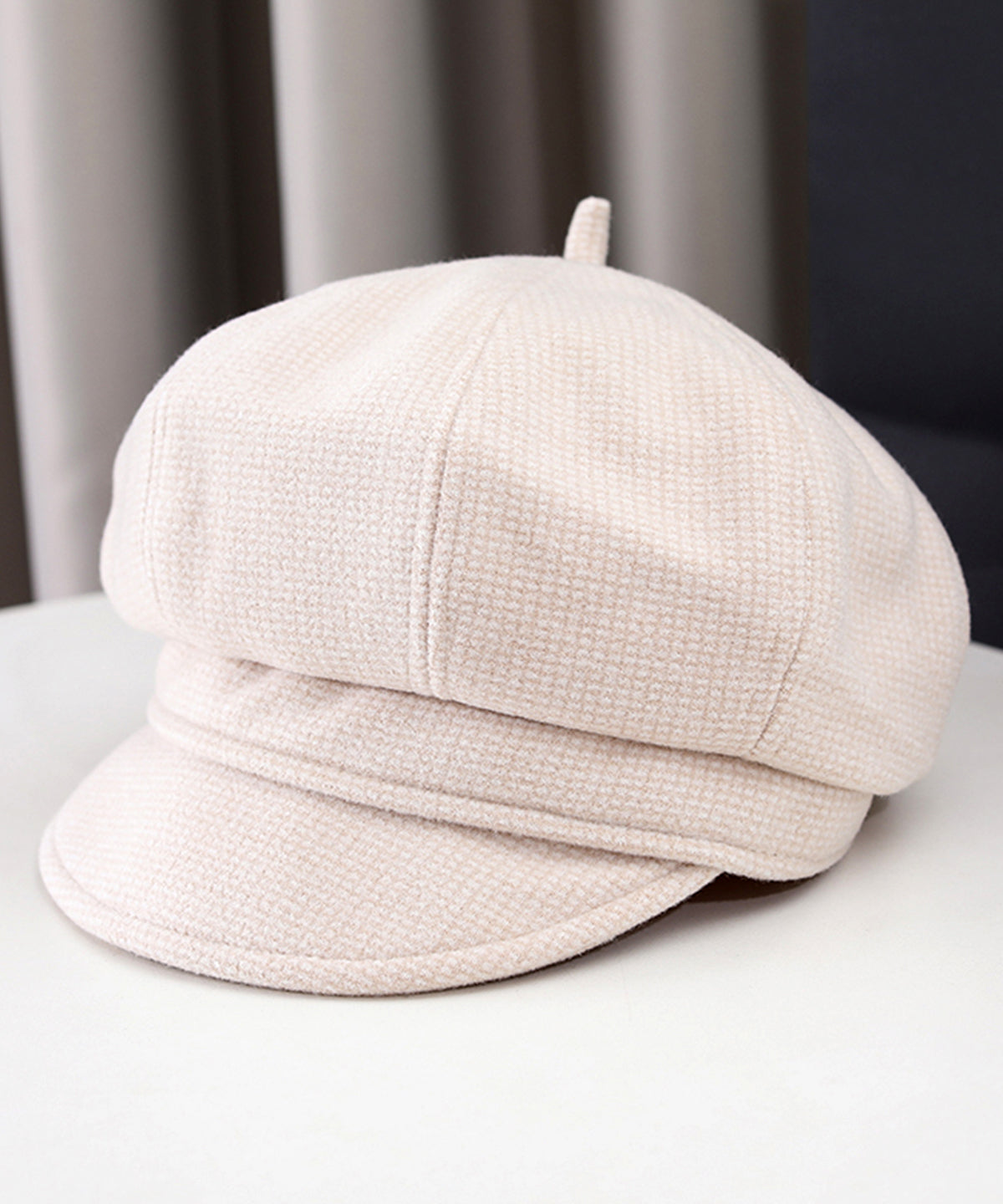 Stylish Khaki Versatile Warm Woolen Beret Hat