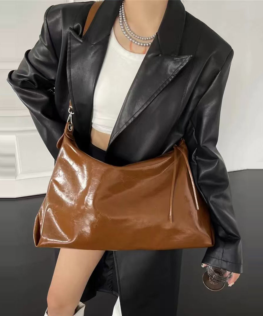 Bolsos de mano elegantes y versátiles de piel sintética de gran capacidad para mujer