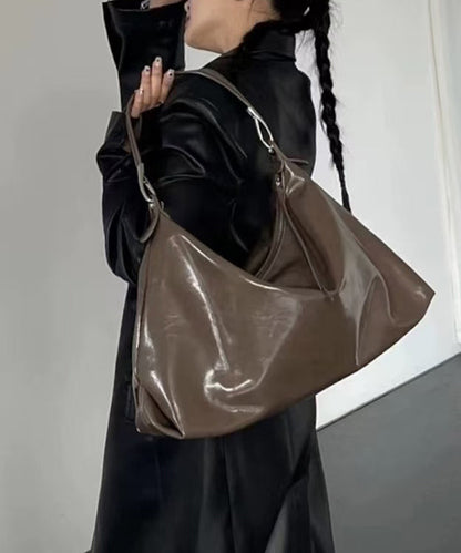 Bolsos de mano elegantes y versátiles de piel sintética de gran capacidad para mujer