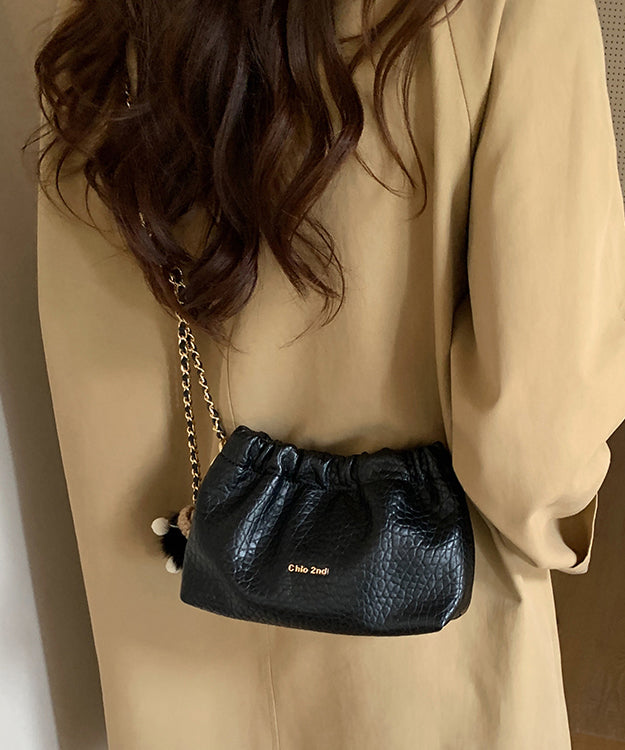 Stylish Milk Tea Color Durable Faux Leather Flap Bag
