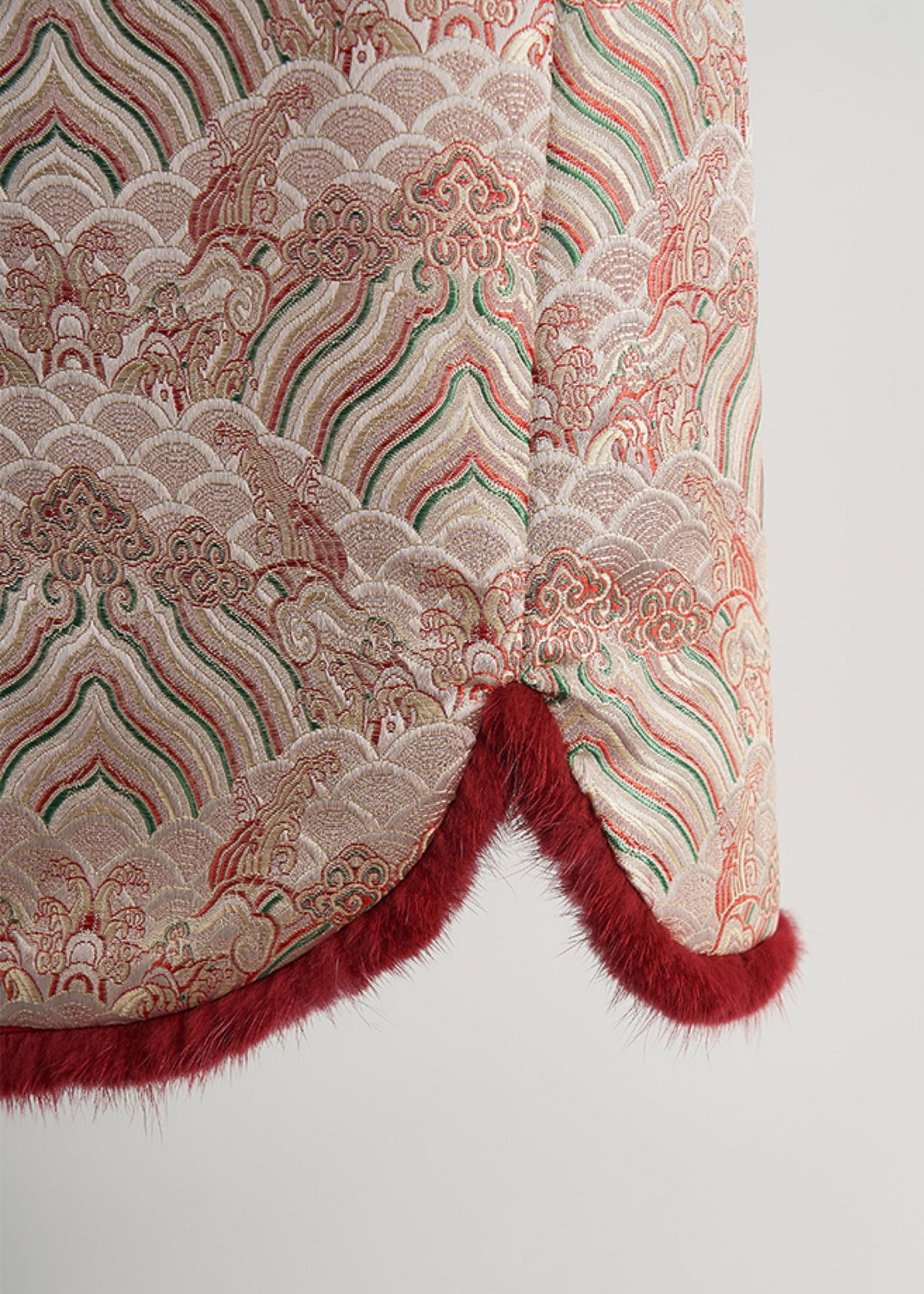 Stylish Pink Jacquard Patchwork Chinese Button Silk Vests Fall