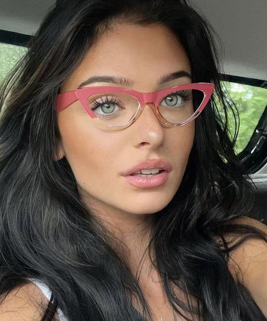 Stylish Pink Versatile Full Frame Reading Glasses