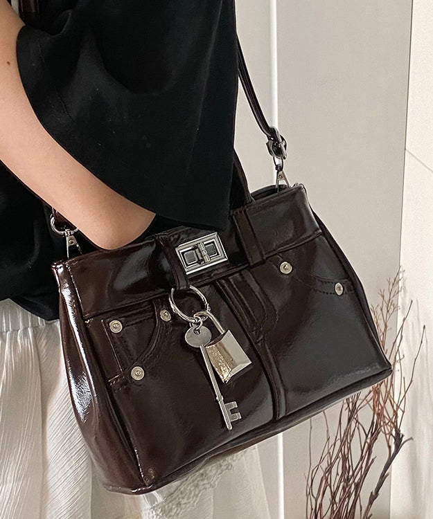 Stylish Red Versatile Faux Leather CrossBody Bag