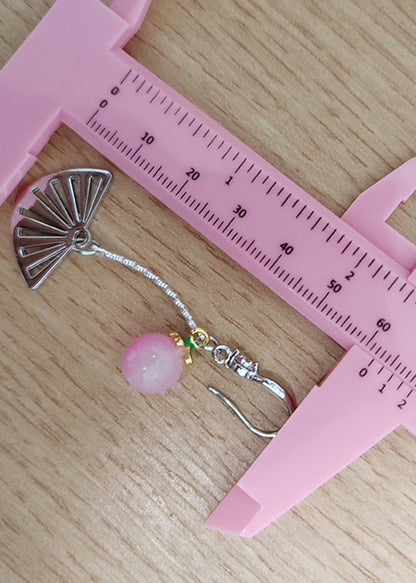 Elegantes pendientes de acero inoxidable con cristales en color degradado del Sector