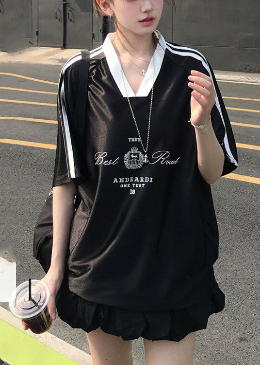 Stylish Silvery V Neck Print Silk Tank Tops Summer