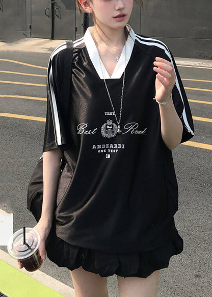 Stylish Silvery V Neck Print Silk Tank Tops Summer