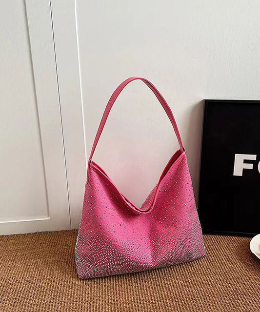 Stilvolle, vielseitige Handtasche mit großem Fassungsvermögen in Braun mit Zirkonia