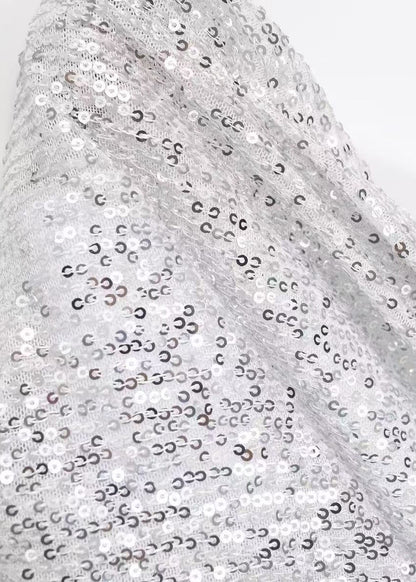 Stylish White Wraped Sequins Mini Dresses Summer