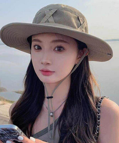 Summer Black Big Brimmed Outdoor Bucket Hat
