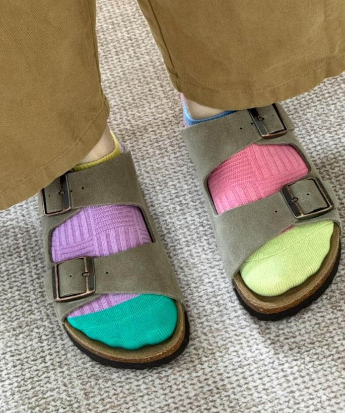 Summer Dopamine Contrasting Breathable Cotton Ankle Socks
