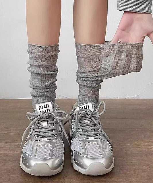 Summer Korean Style Breathable Mid Socks