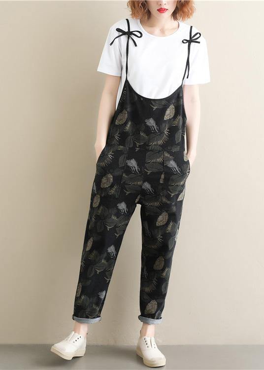 Summer large size loose thin strap pants knit casual pants long pants - SooLinen