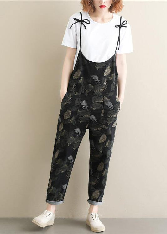 Summer large size loose thin strap pants knit casual pants long pants - SooLinen