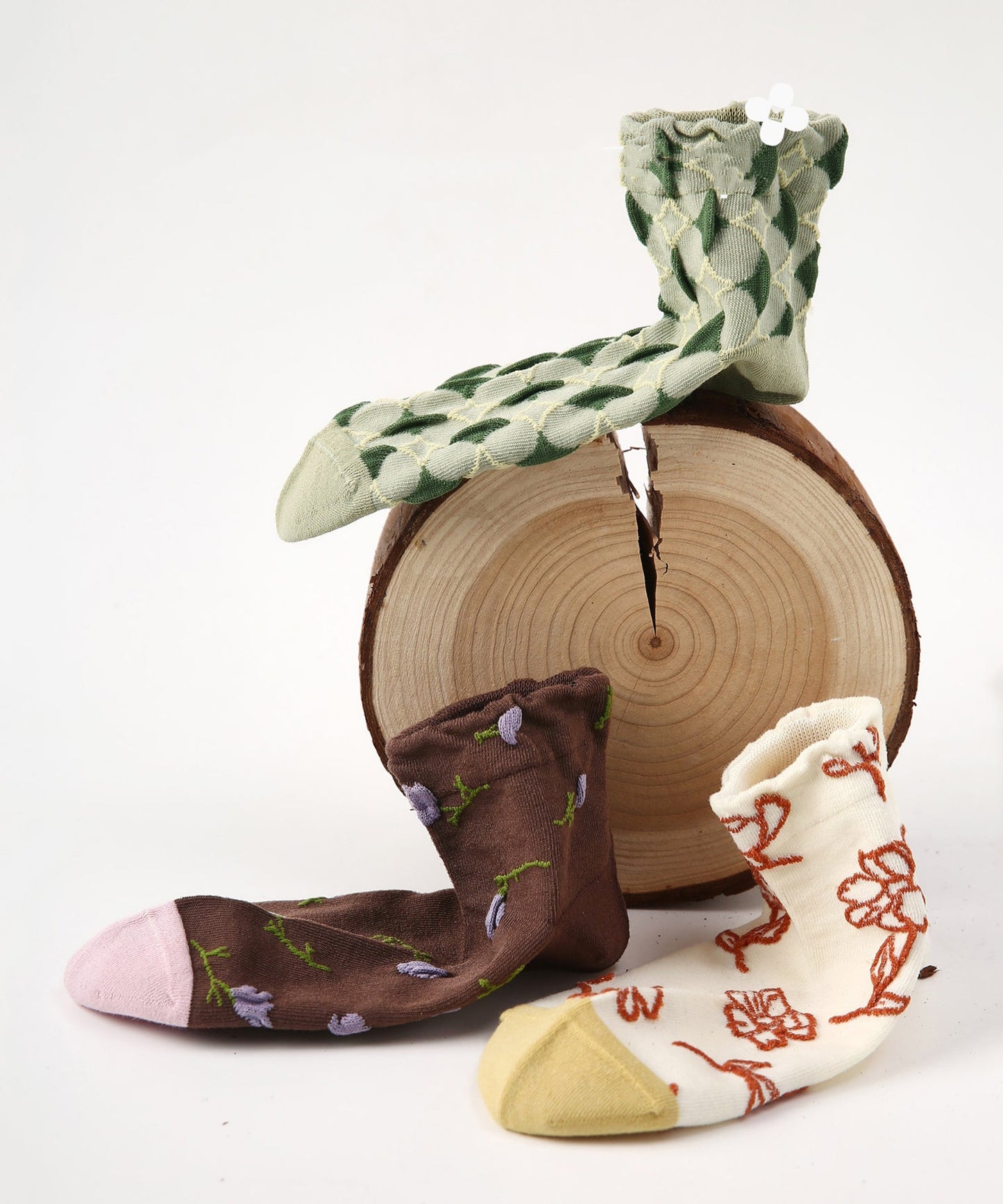 Sweet Fashion Jacquard Cotton Low Cut Socks