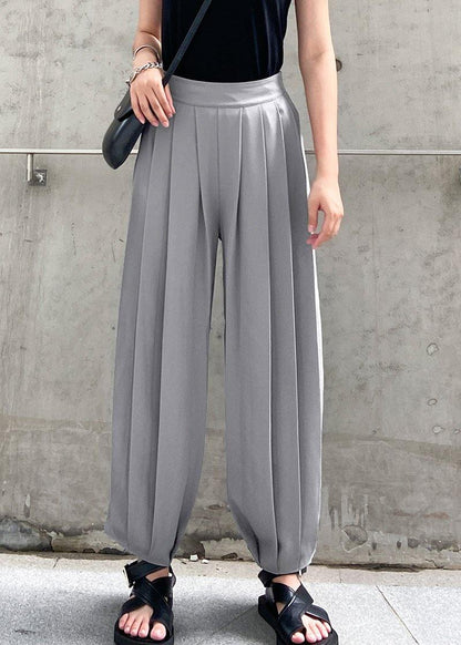 Thin large size casual Harlan bloomers women high waist radish wide leg pants - SooLinen