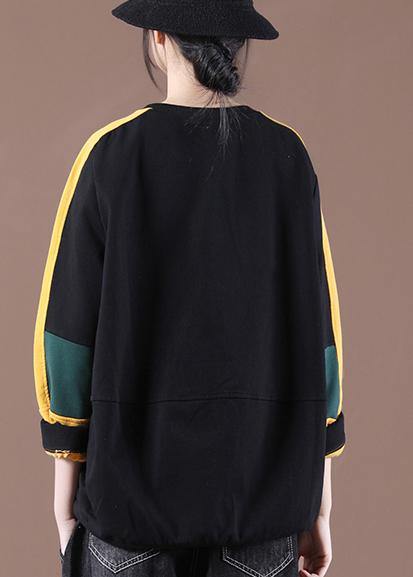 Trendy Black Casual Pullover Streetwear - SooLinen