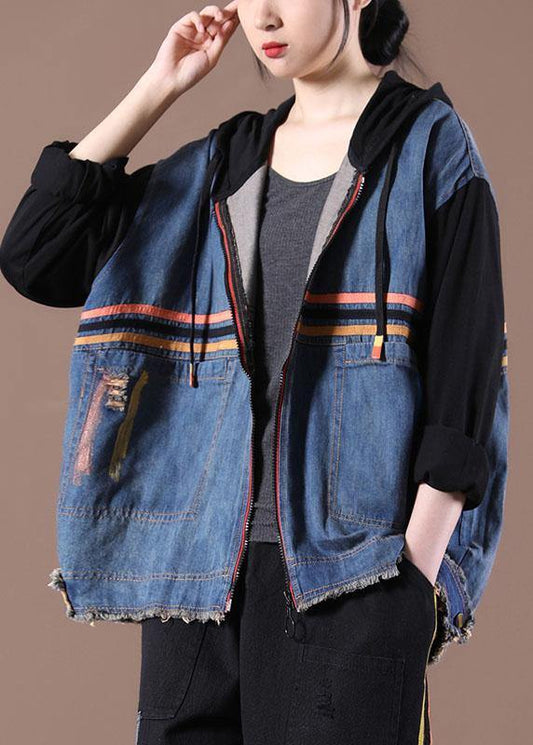 Unique Asymmetrical Design Fine Spring For Woman Black Coat - SooLinen