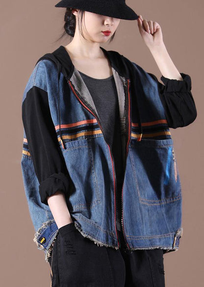 Unique Asymmetrical Design Fine Spring For Woman Black Coat - SooLinen