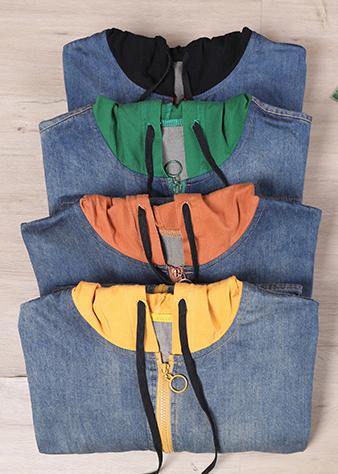 Unique Asymmetrical Design Fine Spring For Woman Black Coat - SooLinen